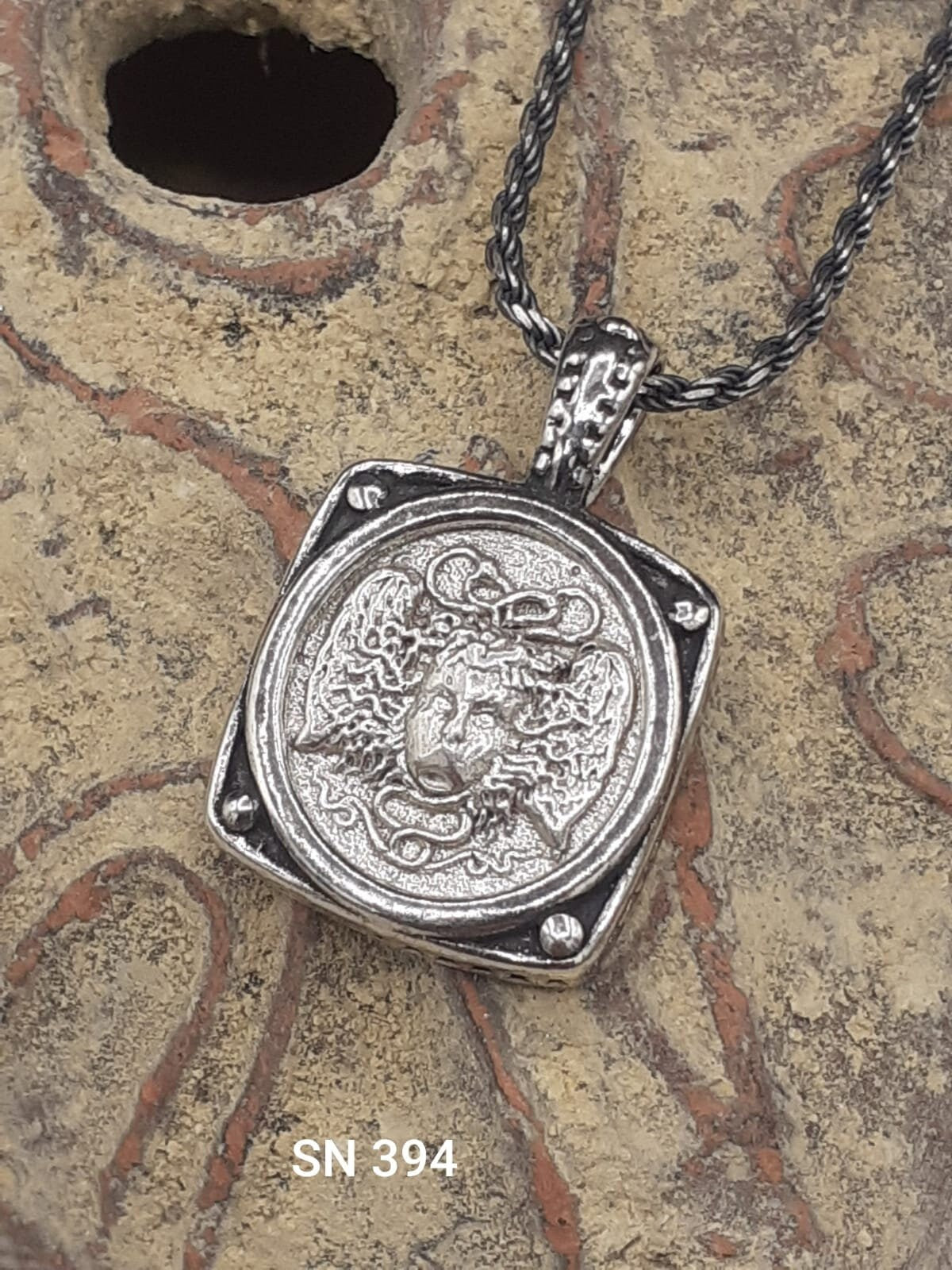 Fabulous Silver Medusa pendant