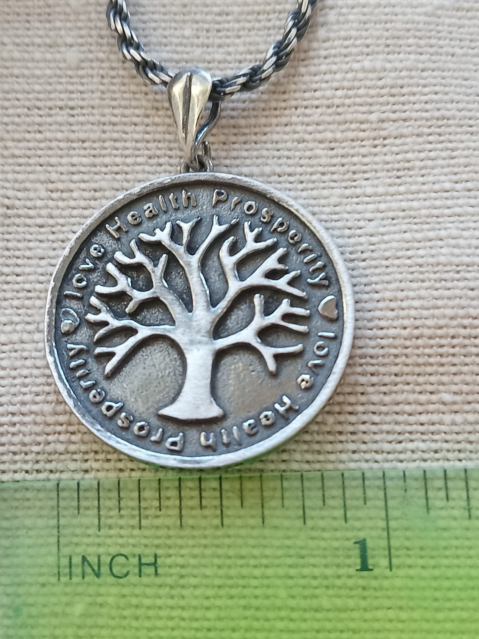 Sterling Silver King Solomon's Seal & Tree of Life Unisex Pendant