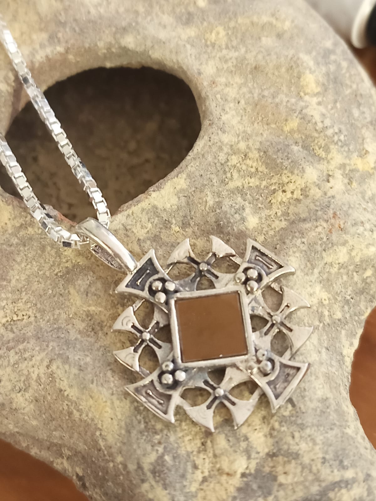 Jerusalem Cross with Nano Bible