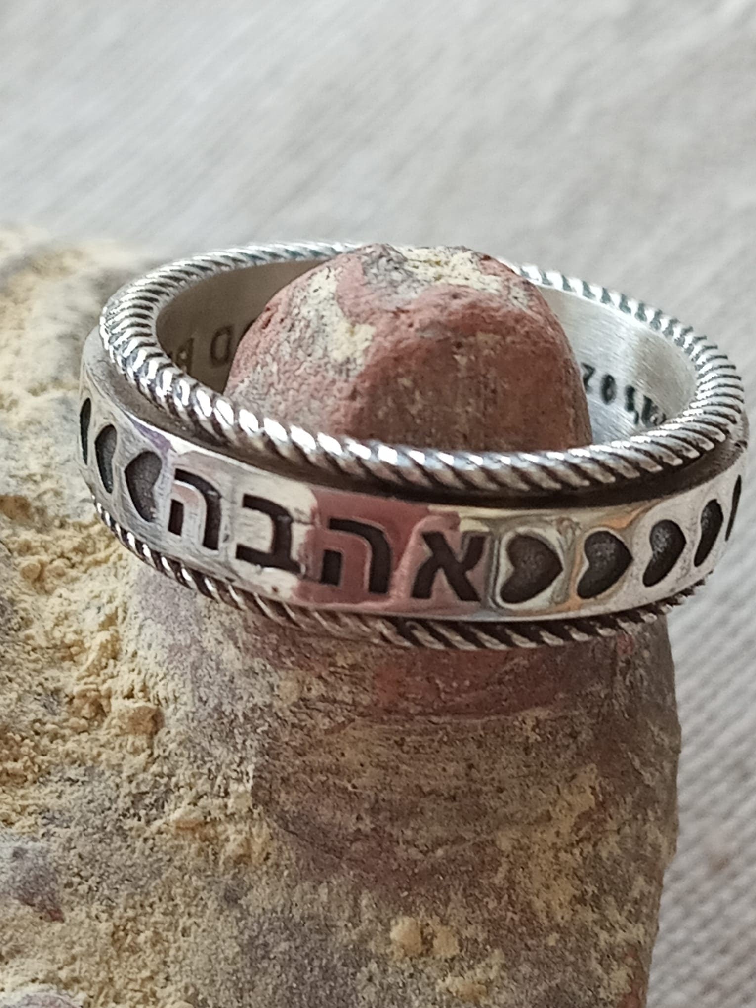 Love 925 Sterling Silver designer Spinner Ring