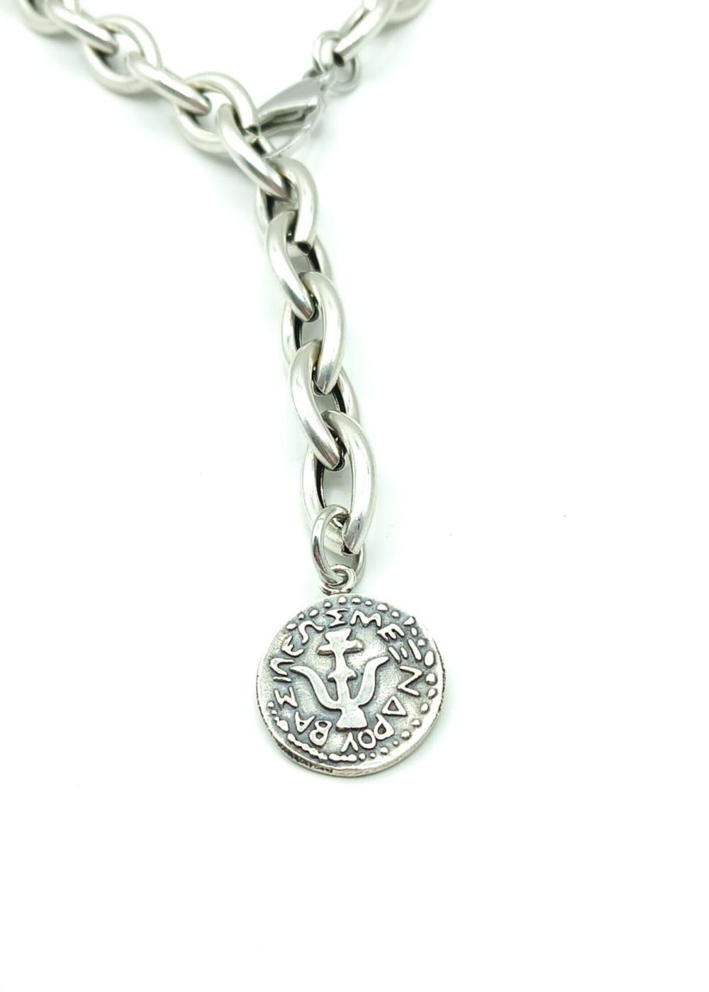 Adjustable Widow's mite ancient Roman pendant necklace