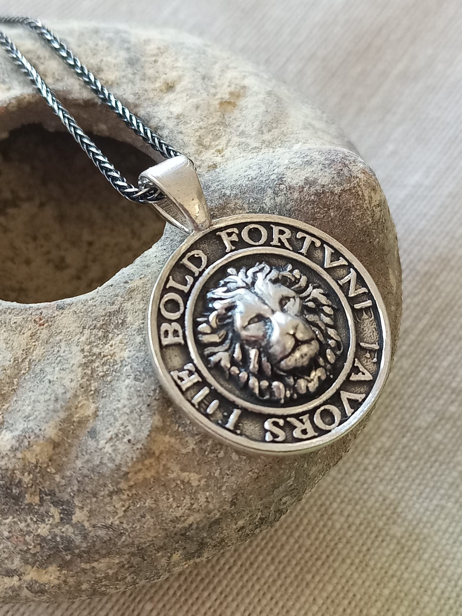 Silver Lion Fortune מעדיף את תליון הכסף סטרלינג היוניסקס הנועז