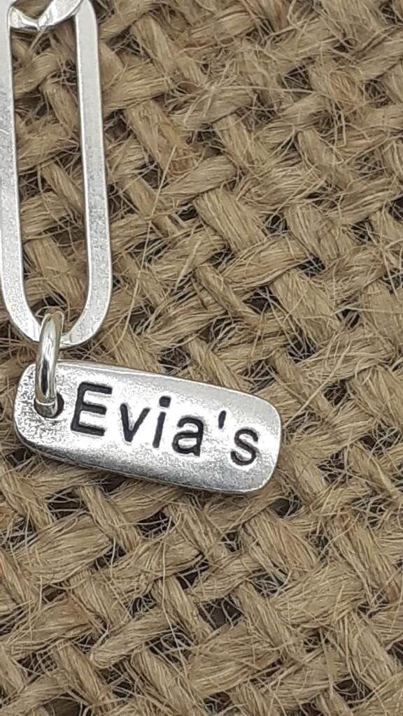 Hammer finish Widow's mite Sterling silver pendant