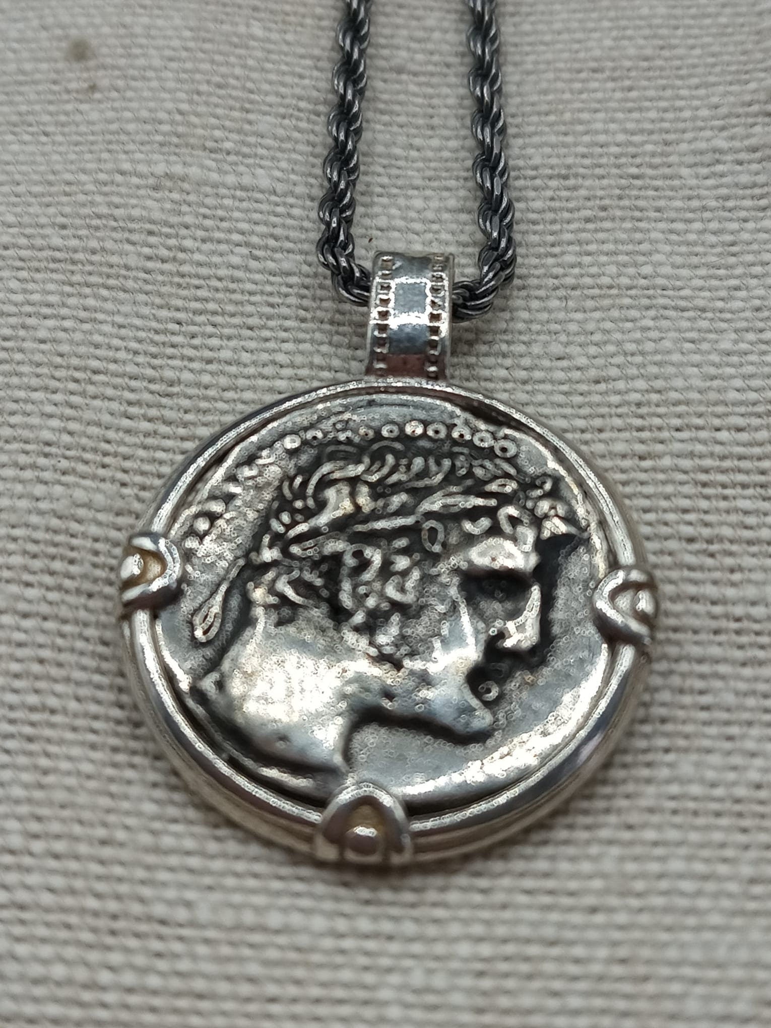 Tyrian Shekel Coin Unisex Pendant made of Sterling Silver