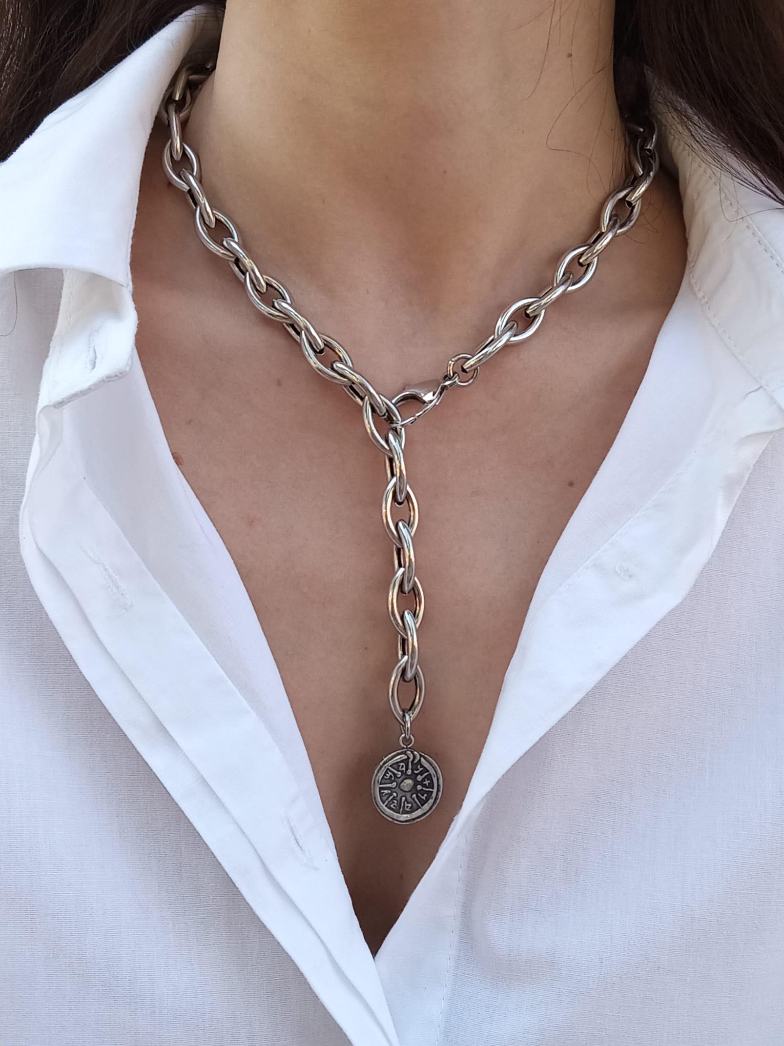 Adjustable Widow's mite ancient Roman pendant necklace