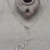 Silver heart necklace