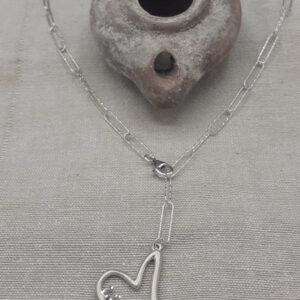 Silver heart necklace