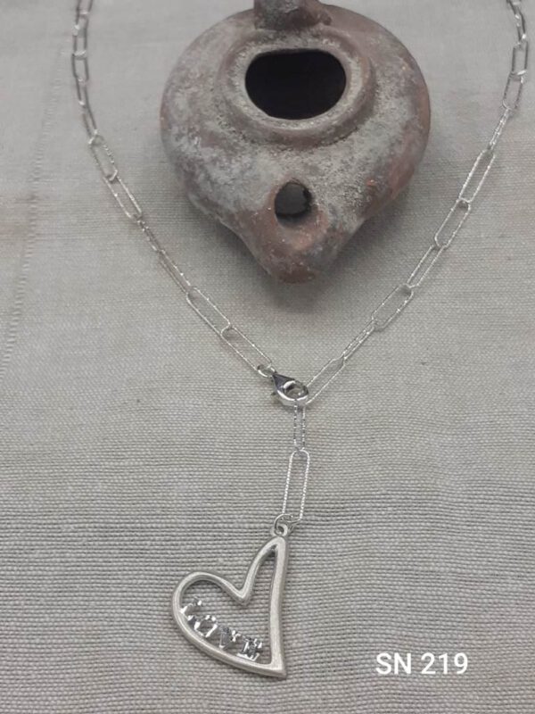 Silver heart necklace