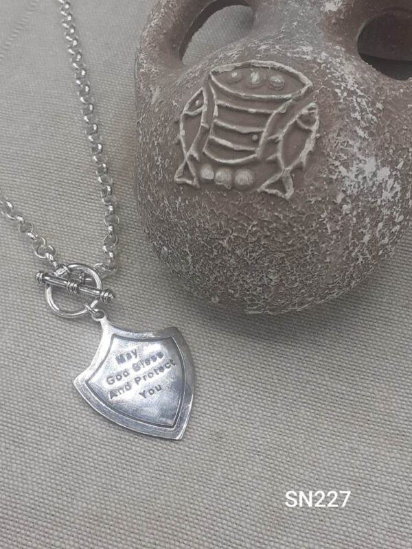 Priestly Benedictine shield necklace