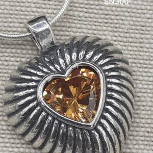 Silver heart necklace