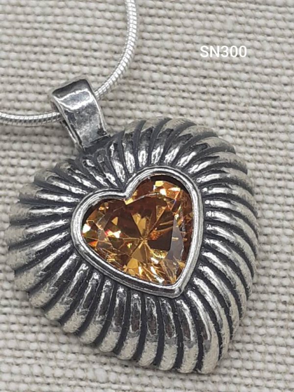 Silver heart necklace