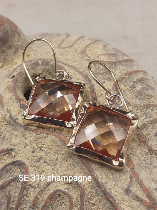 Hand made 14 Karat Gold & 925 Sterling Silver Earrings