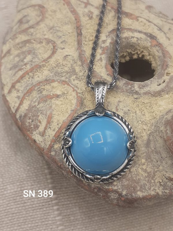 925 Sterling Silver Turquoise Pendant