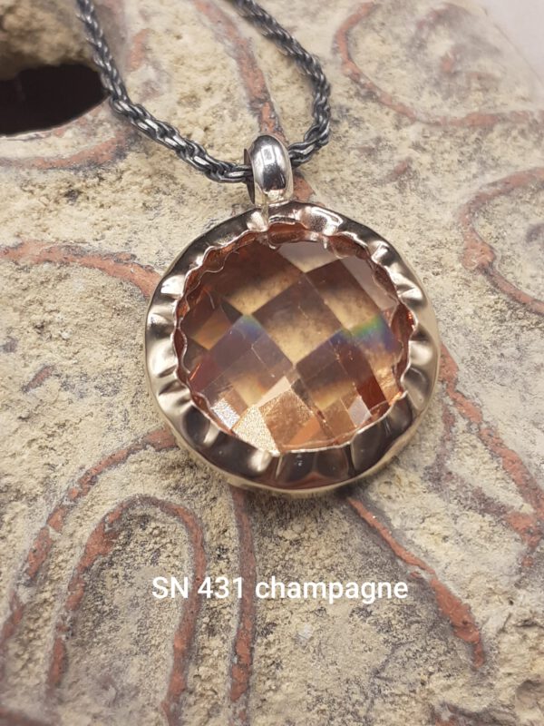 Beautiful Champagne CZ Pendant