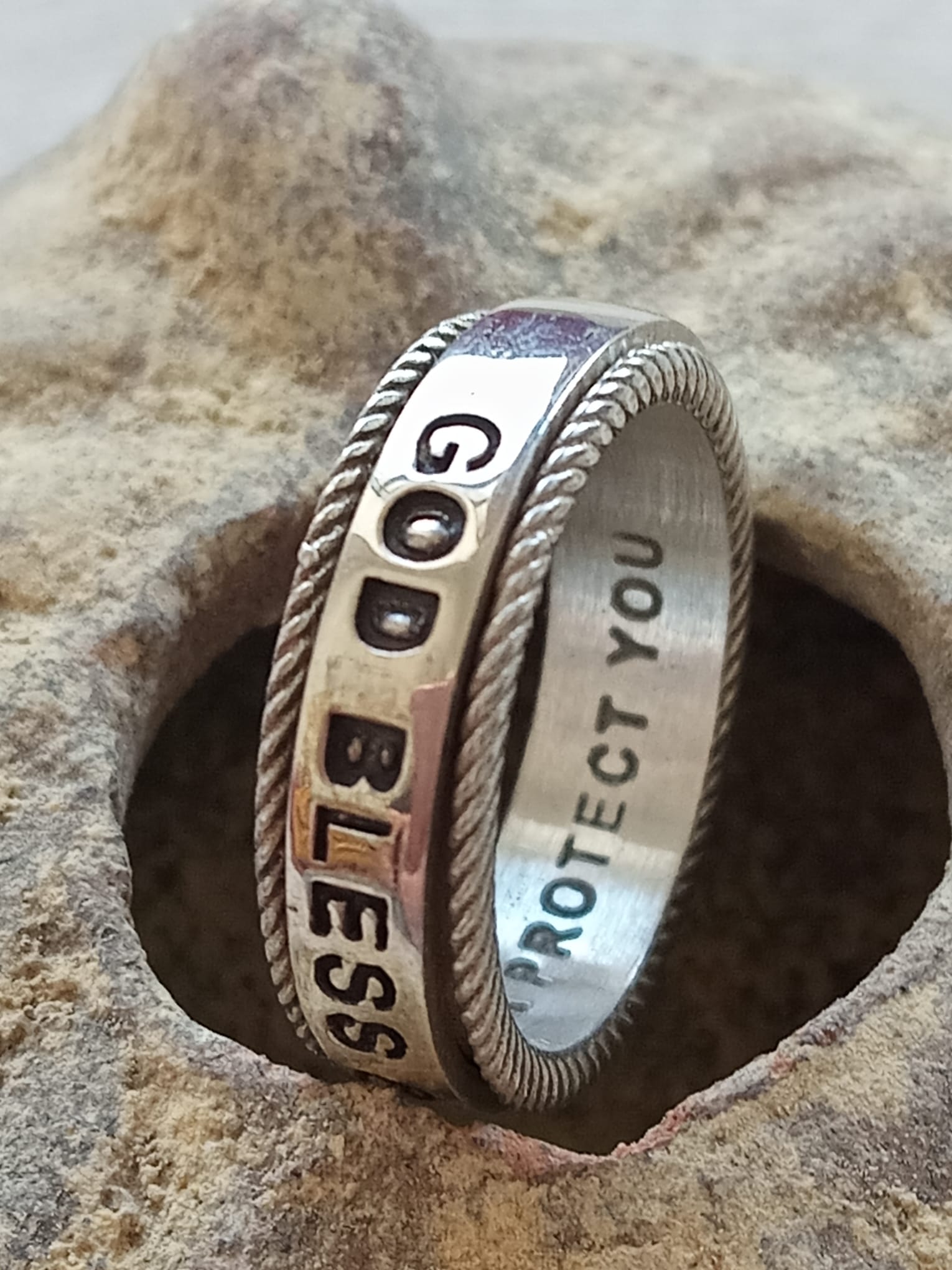 925 Sterling Silver Spinner ring