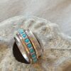 Turquoise spinner ring